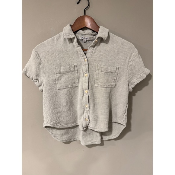 Madewell Tops - Madewell Women's Breezewoven Beachside Shirttail Top Size Small